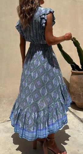 Bohemian Sea Tie Dress