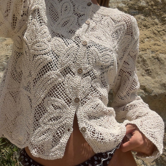 Coastal Dreamy Crochet Cardigan