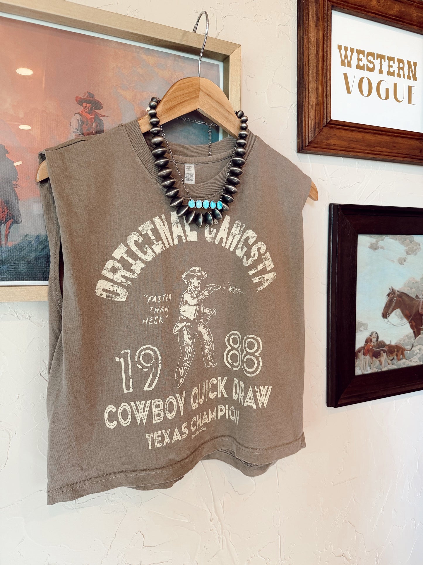 Bohemian Allure Cowgirl Vintage Crop Tee