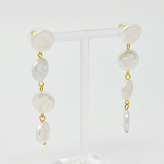 Coastal Allure Shelly Drop Earrings