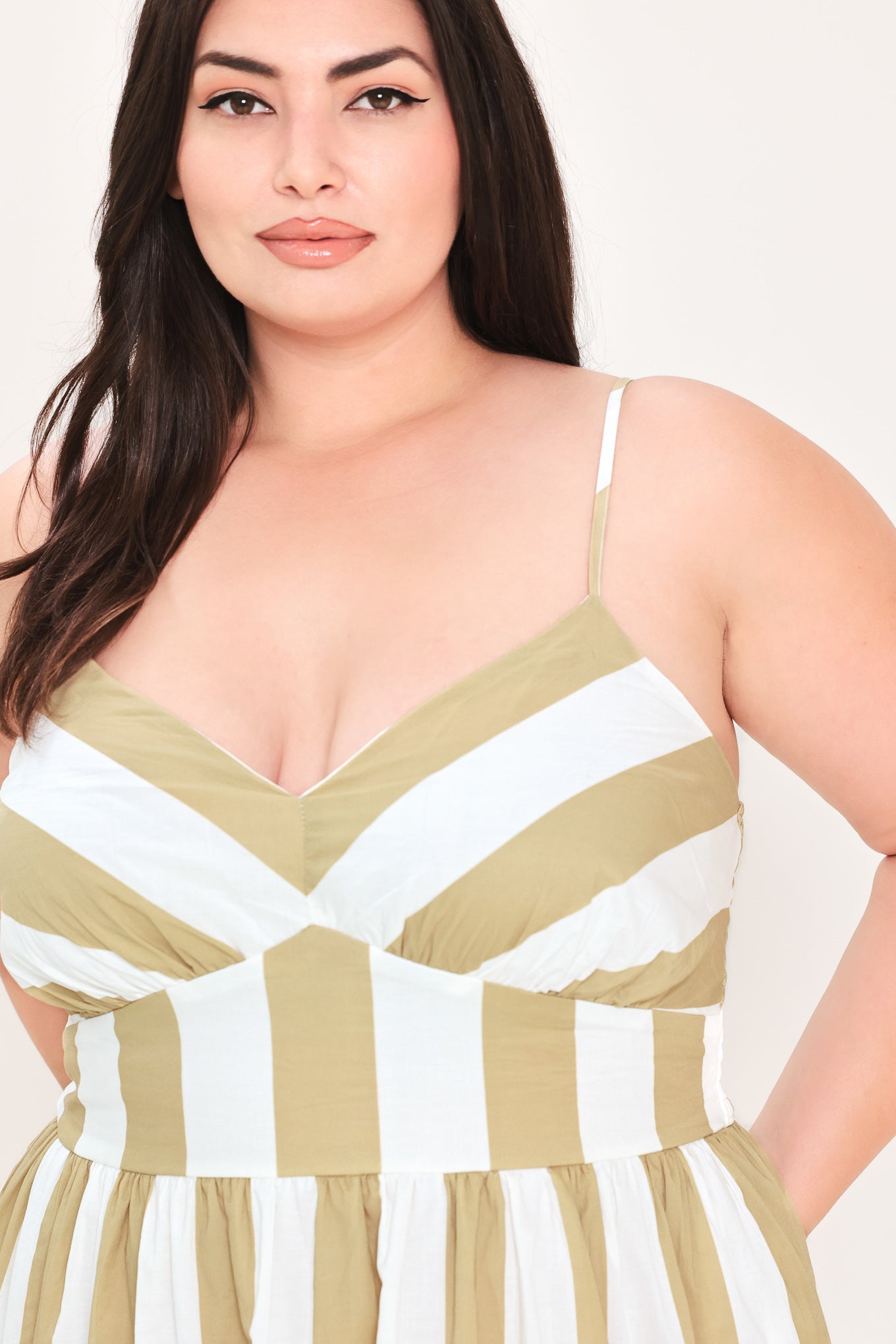 Coastal Sand Khaki Maxi Dress