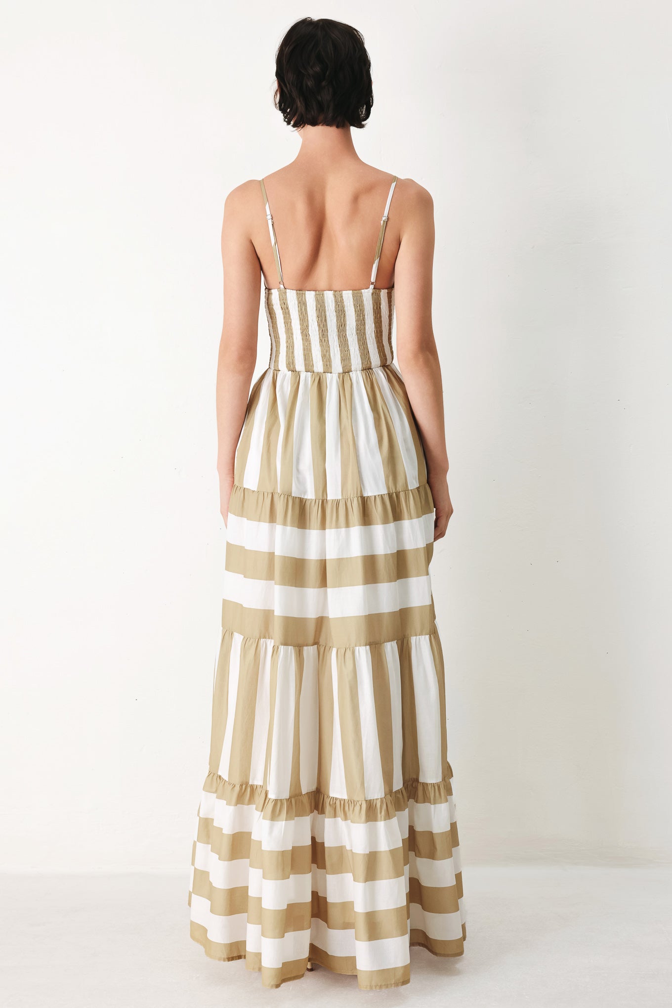 Coastal Sand Khaki Maxi Dress