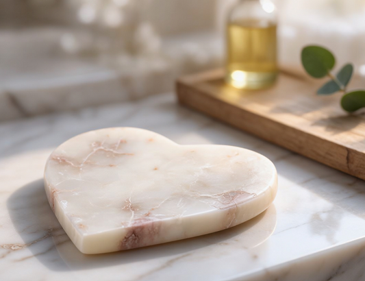 Marble Cream Vanity Tray