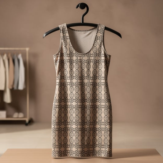 Tropical Pineapple Sheath Dress
