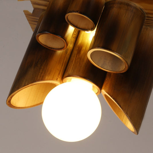 Bamboo Chute Hanging Lamp