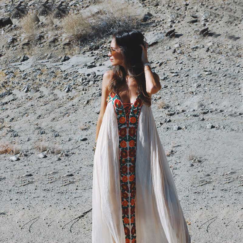 bohemian cream maxi dress Flower – Surely Alluring here is a long Color:Garden Flora Jacquard Pink WK51-EOSS-26-US Azazie Olivia Royal Blue