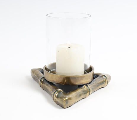 Bamboo Style Antique Candle Holder