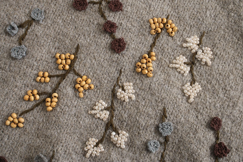 Tropical Flower Vine Sweater