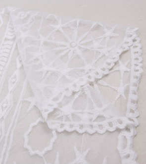 Bohemian Cream Lace Cover Up