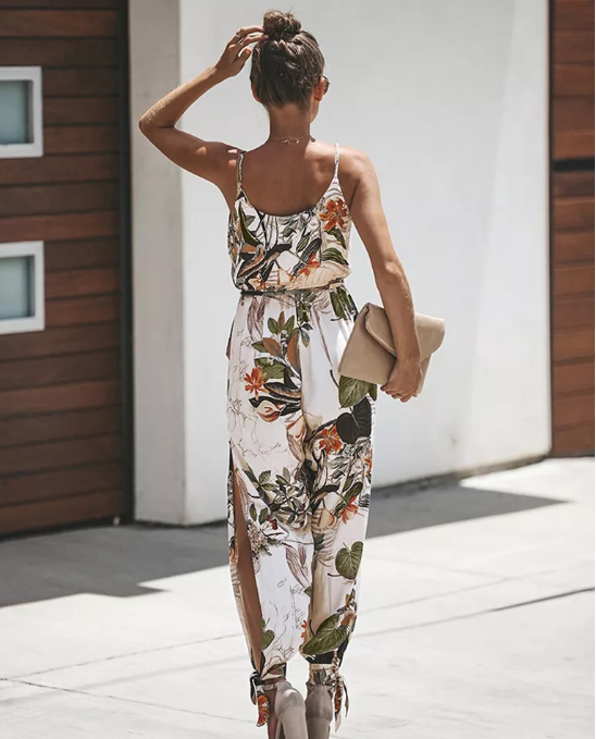 Tropical Forest Tie Romper