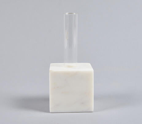 Marble Cream Glass Planter