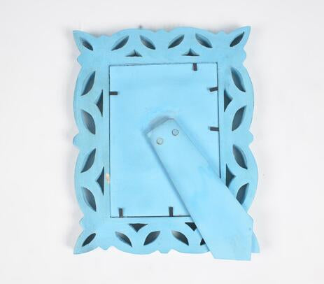 Coastal Aqua Mango Wood Picture Frame
