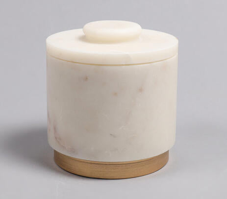 Marble Cream Trinket Bowl
