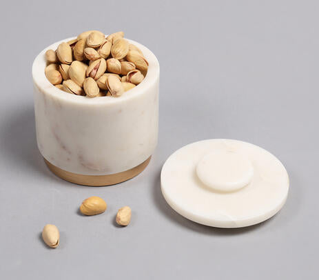 Marble Cream Trinket Bowl