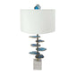 Coastal Allure Blue Stone Marble Lamp