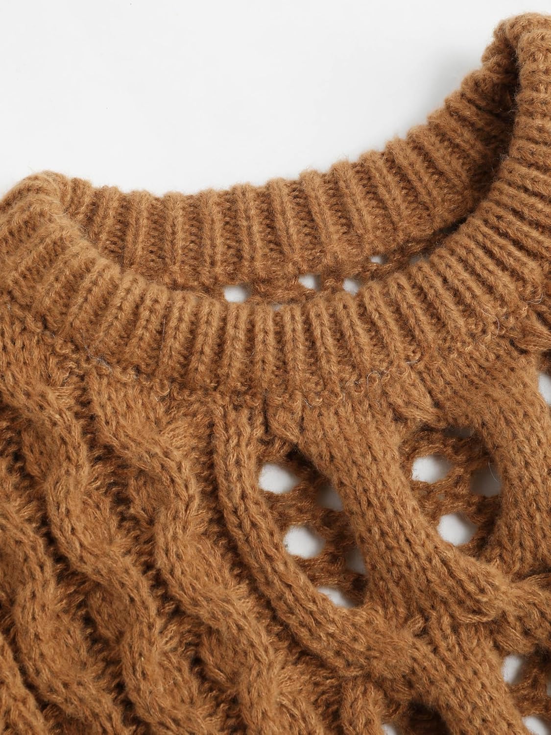 Graffiti Grit Clay Cropped Sweater