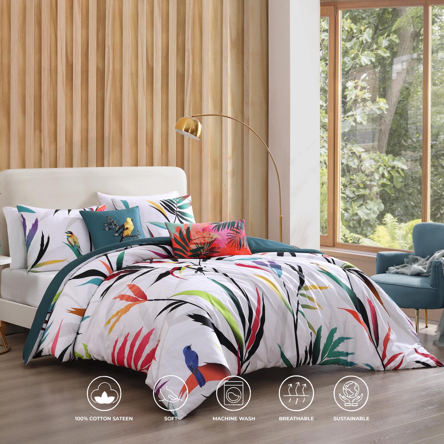 Tropical Garden Sateen Comforter Collection