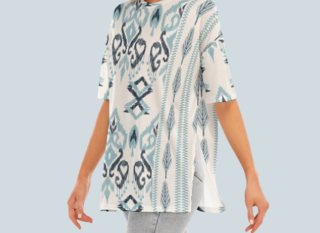 Bohemian Blues Split Top