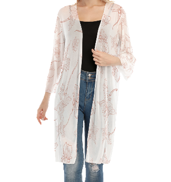 Bohemian Delicate Flower Cardigan