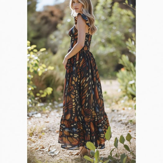 Tropical Allure Butterfly Sundress