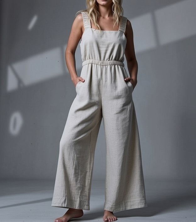 Bohemian Sand Pebble Midi Romper