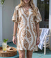 Tropical Sand Vine Tunic Dress