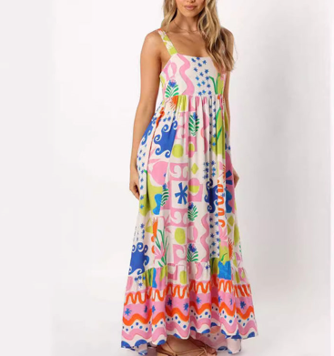 Coastal Sea Flower Dress