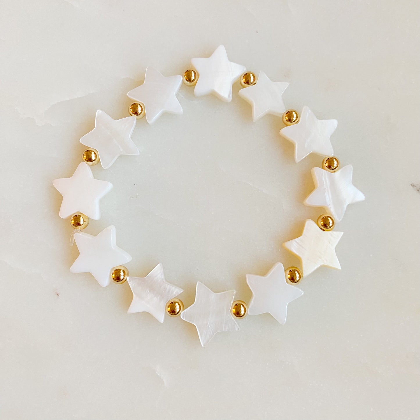 Coastal Shell Star Stretch Bracelet