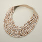 Marble Allure White Sand  Necklace
