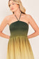 Bohemian Sunray Halter Dress