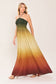 Bohemian Sunray Halter Dress