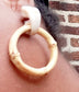 Bamboo Allure Hoop Earrings