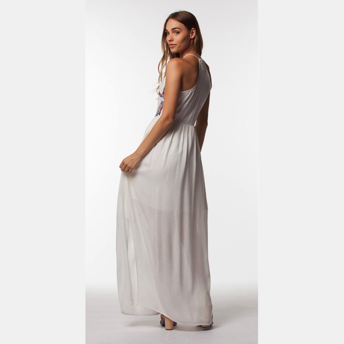 Bohemian Tassel Halter Dress