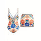 Bohemian Bloom One-Piece Suit & Skirt