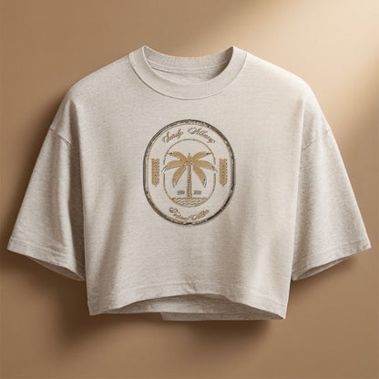 Tropical Palm Classic Cropped Tee
