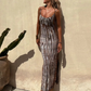 Tropical Python Strappy Dress