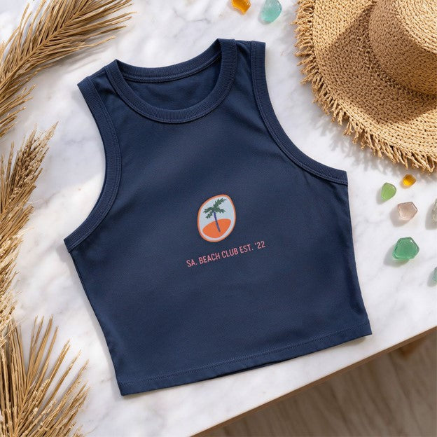 Tropical Allure Beach Club Tank Tee