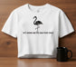 Tropical Flamingo Cropped Tee