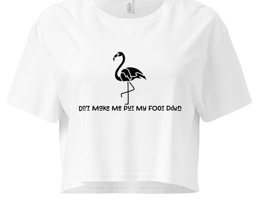 Tropical Flamingo Cropped Tee