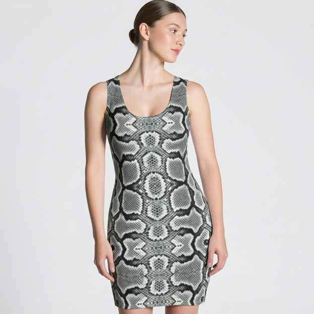 Tropical Nights Snake Print Dress