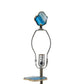 Coastal Allure Blue Stone Marble Lamp