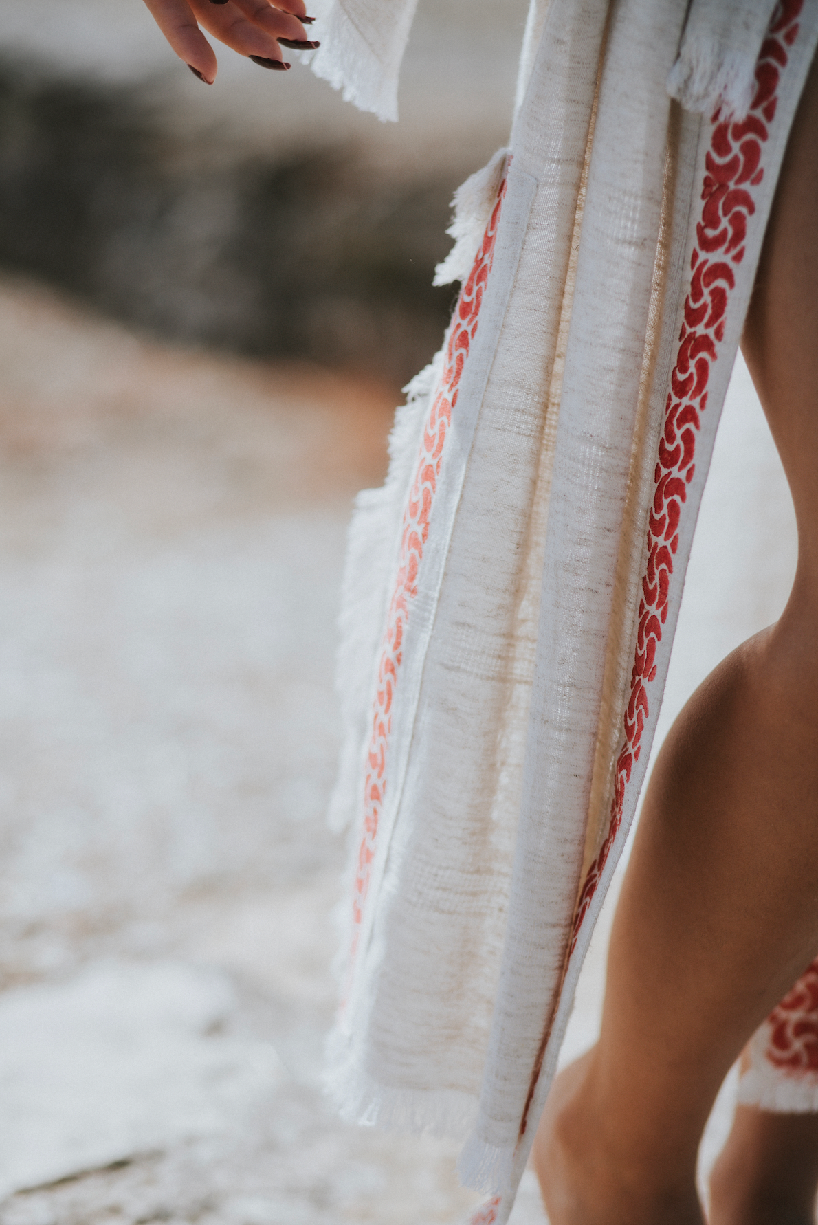 Bohemian Fire Clay Linen Cover Up