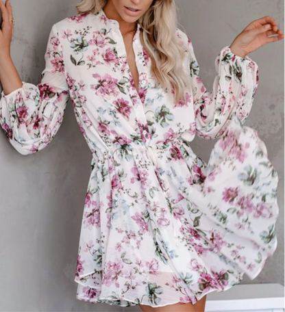 Tropical Pink Garden Swing Dress